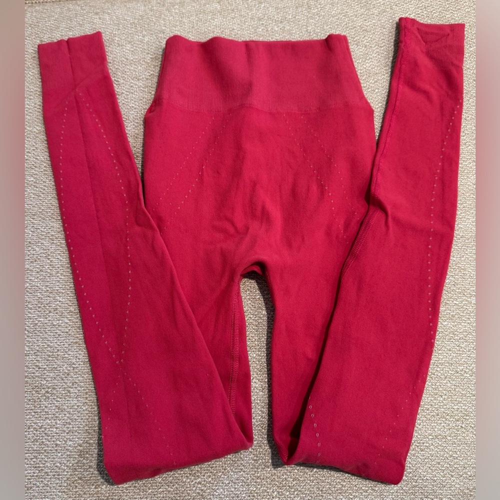 Dion Lee + Carbon 38  Hot Pink High-Waisted Leggings